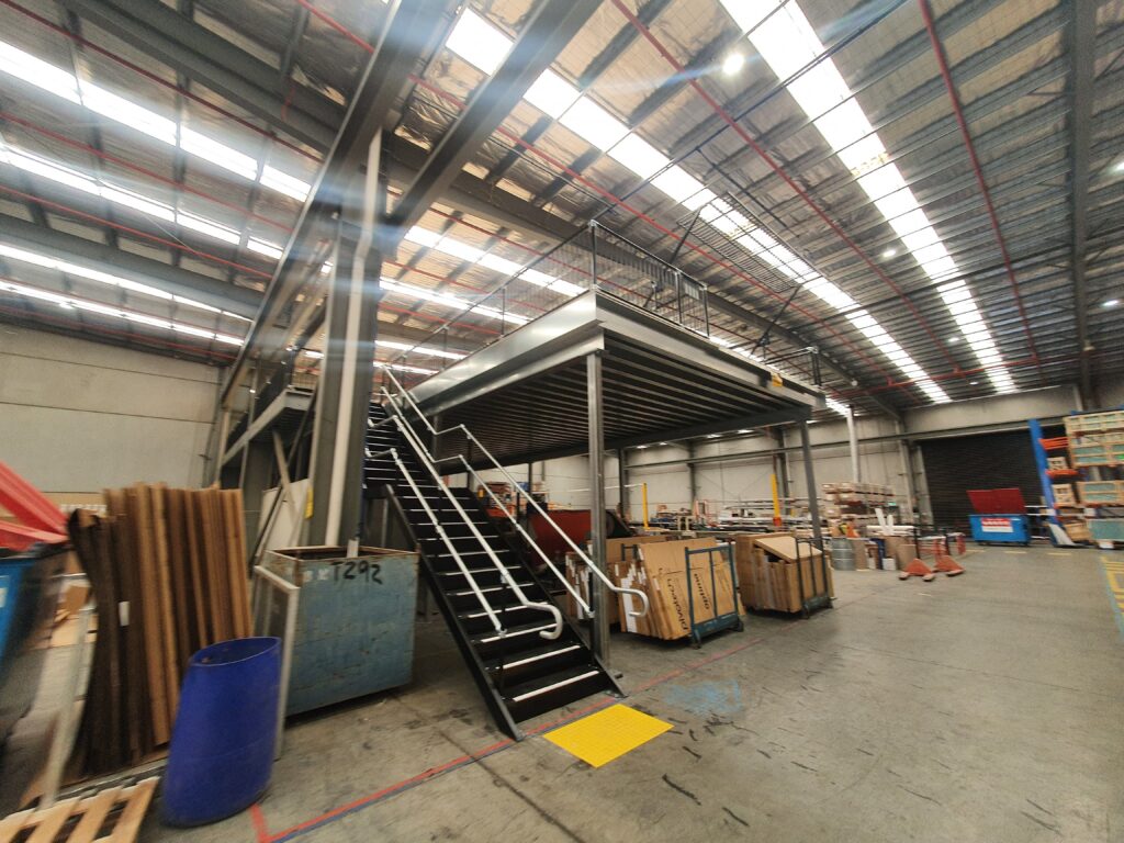 Mezzanine floor space design for Aluminium Industries by Heighton